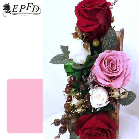 プリザーブドフラワー　ブックアレンジメント