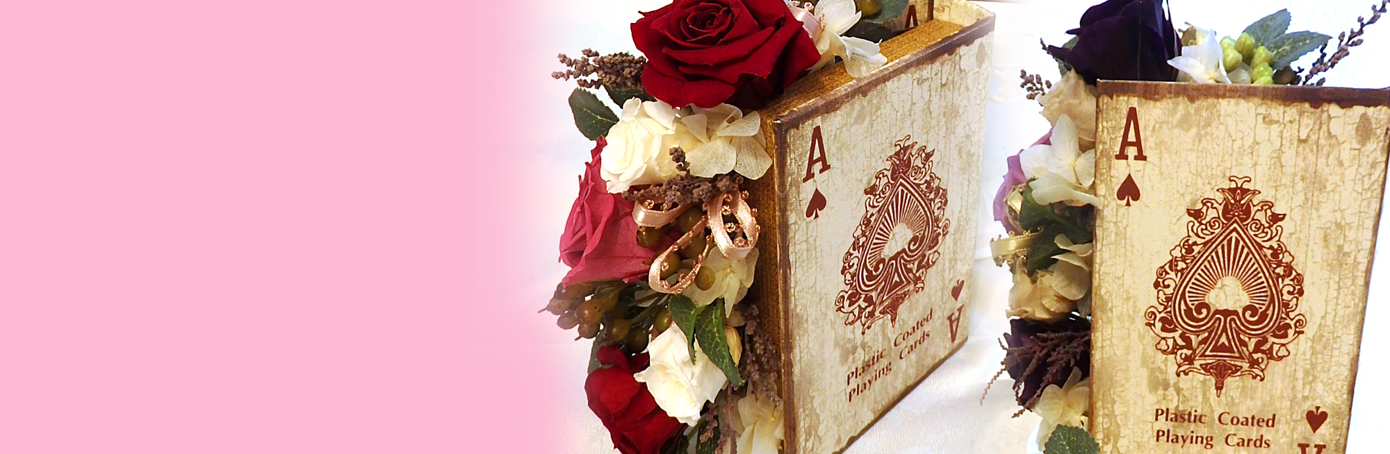 プリザーブドフラワー　ブックアレンジメント