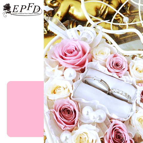 プリザーブドフラワー　リングピロー