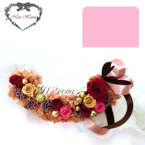 プリザーブドフラワー　ウォールクレッセント