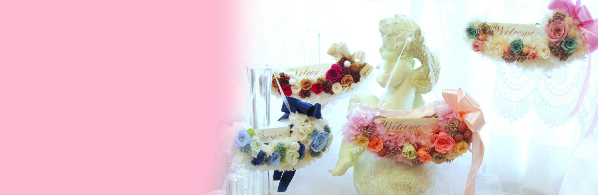 プリザーブドフラワー　ウォールクレッセント