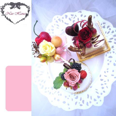 プリザーブドフラワー　スイーツトロワ