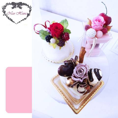 プリザーブドフラワー　スイーツトロワ