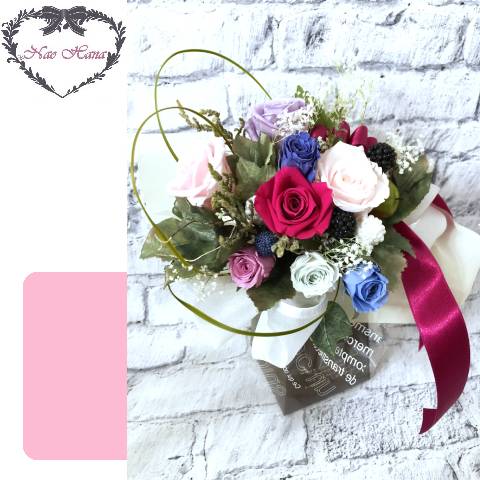 プリザーブドフラワー　パリのミニブーケ