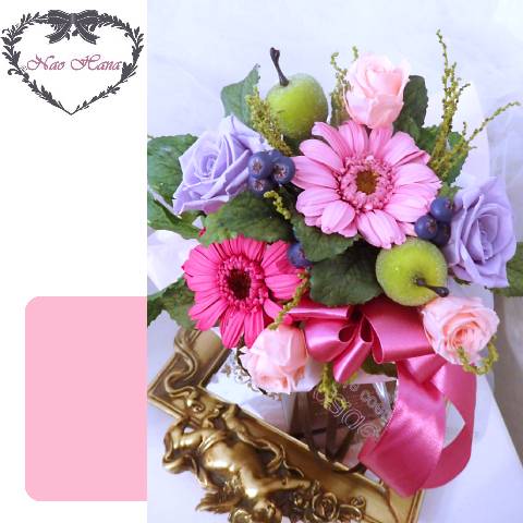 プリザーブドフラワー　パリのミニブーケ