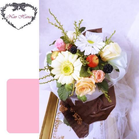 プリザーブドフラワー　パリのミニブーケ