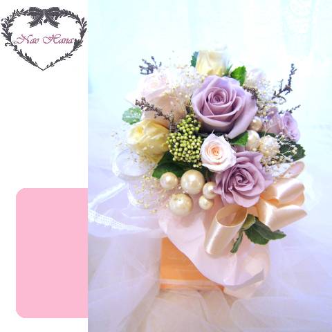 プリザーブドフラワー　パリのミニブーケ