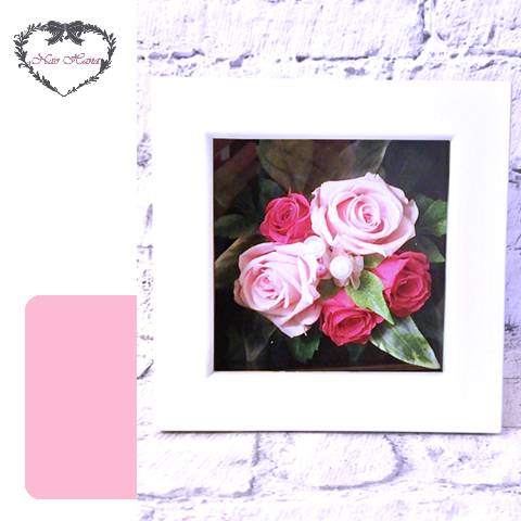 プリザーブドフラワー　スクエアフレーム