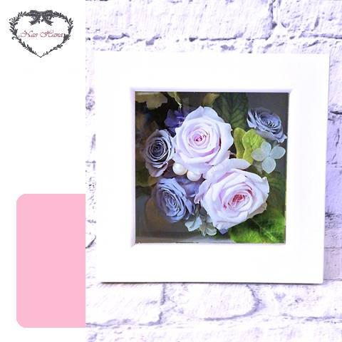 プリザーブドフラワー　スクエアフレーム