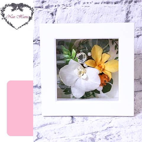 プリザーブドフラワー　スクエアフレーム