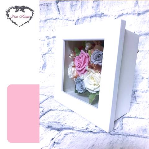 プリザーブドフラワー　スクエアフレーム