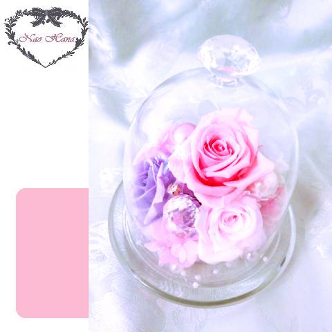 プリザーブドフラワー　カルテットローズドーム