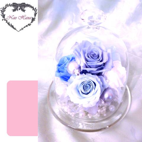 プリザーブドフラワー　カルテットローズドーム