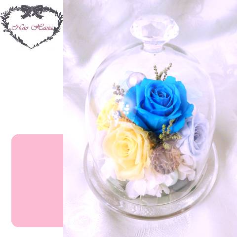 プリザーブドフラワー　カルテットローズドーム