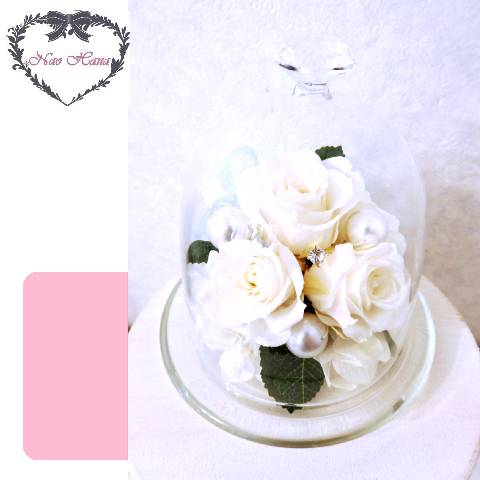 プリザーブドフラワー　カルテットローズドーム