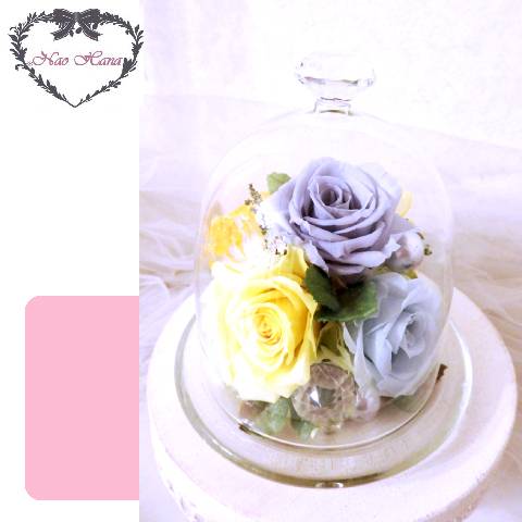 プリザーブドフラワー　カルテットローズドーム