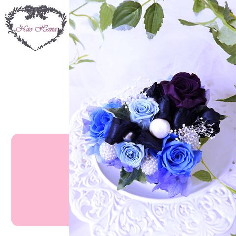 プリザーブドフラワー　ローズいっぱいのハートアレンジ