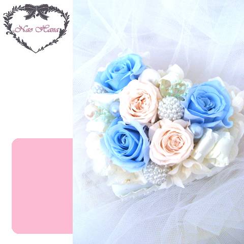 プリザーブドフラワー　ローズいっぱいのハートアレンジ