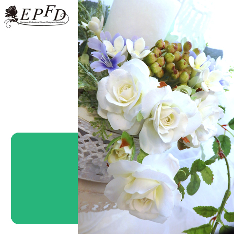 アーティフィシャルフラワー　キャンドルアレンジメント