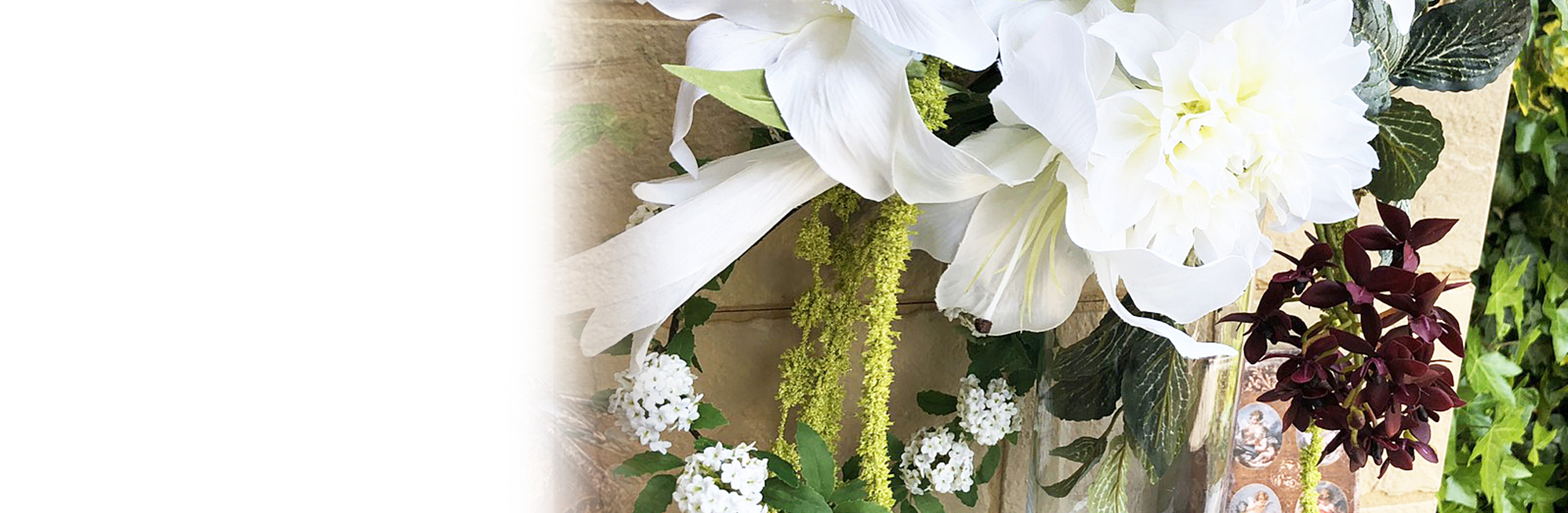 アーティフィシャルフラワー　シリンダーアレンジ