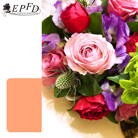 フレッシュフラワー　ラウンドアレンジメント