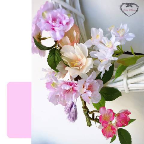 アーティフィシャルフラワーフラワー　桜リース