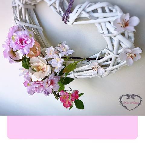 アーティフィシャルフラワーフラワー　桜リース