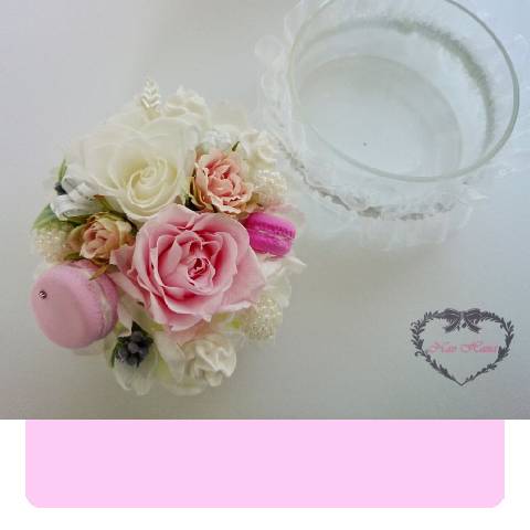 プリザーブドフラワー　ケーキアレンジメント